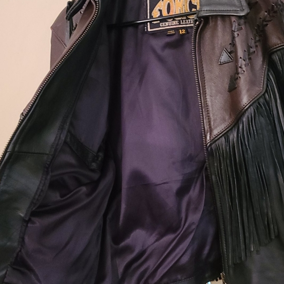 Force Genuine Leather Womens size 12 jacket - Picture 14 of 16